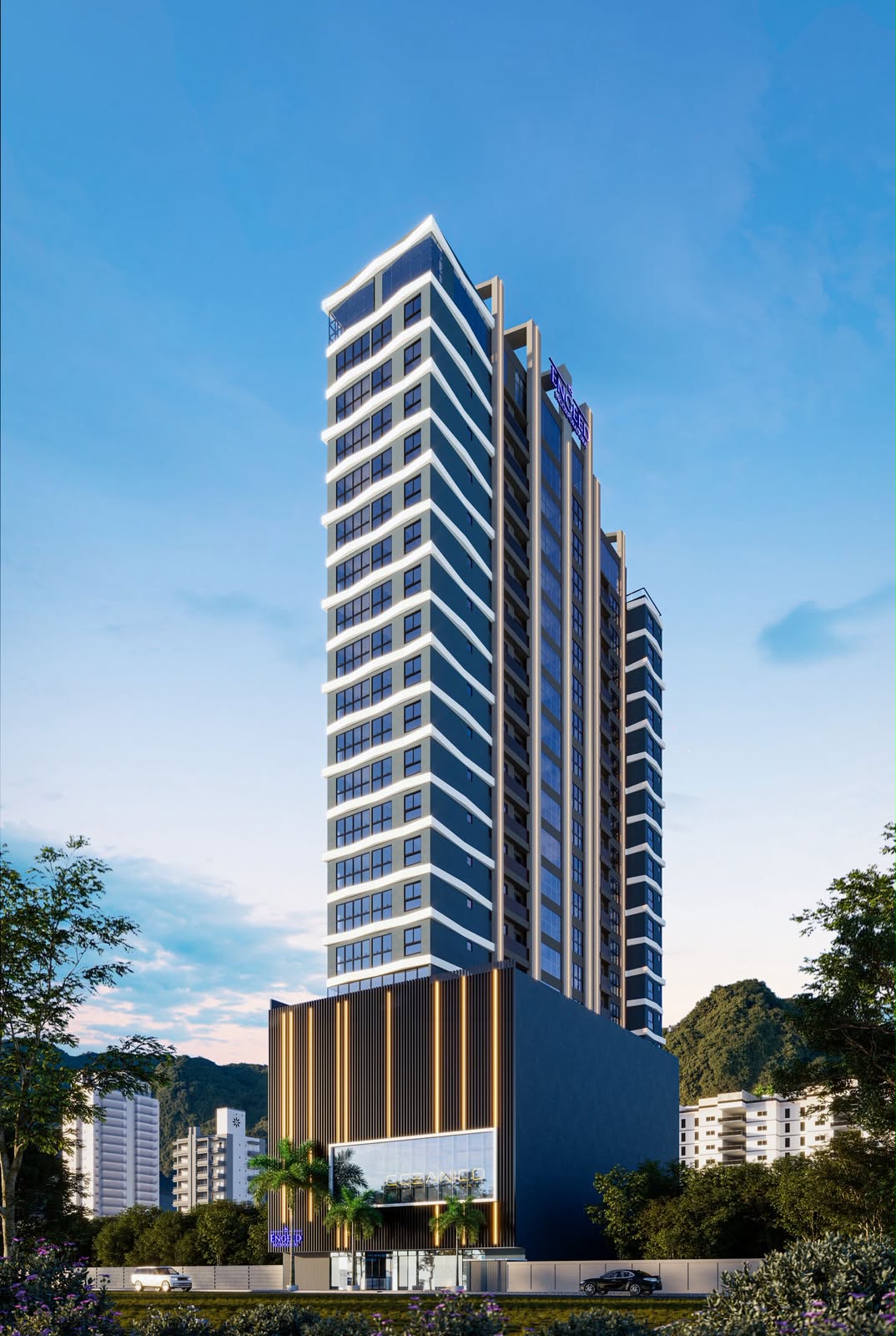Fachada do Oceânico Flats